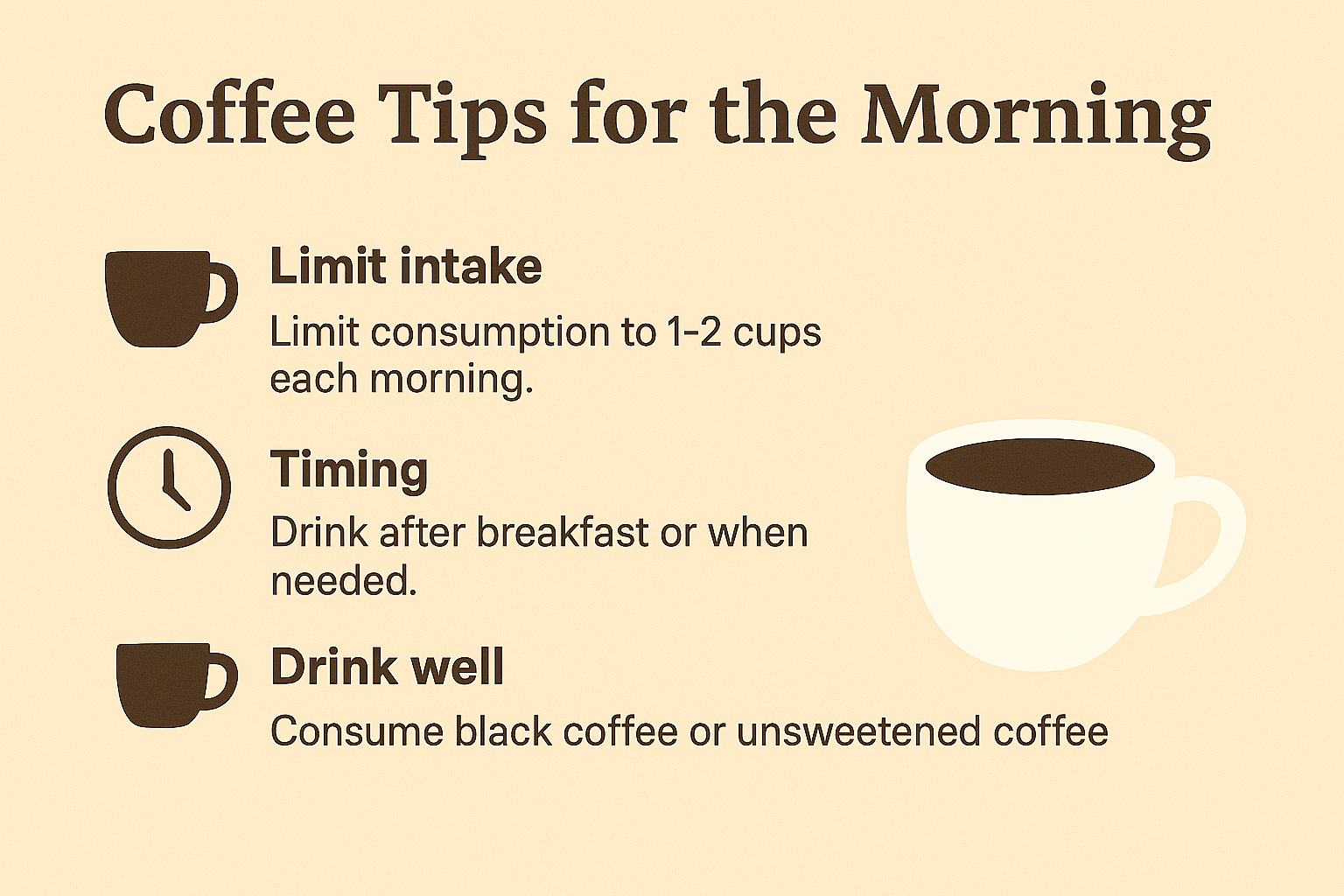 Notes when drinking coffee